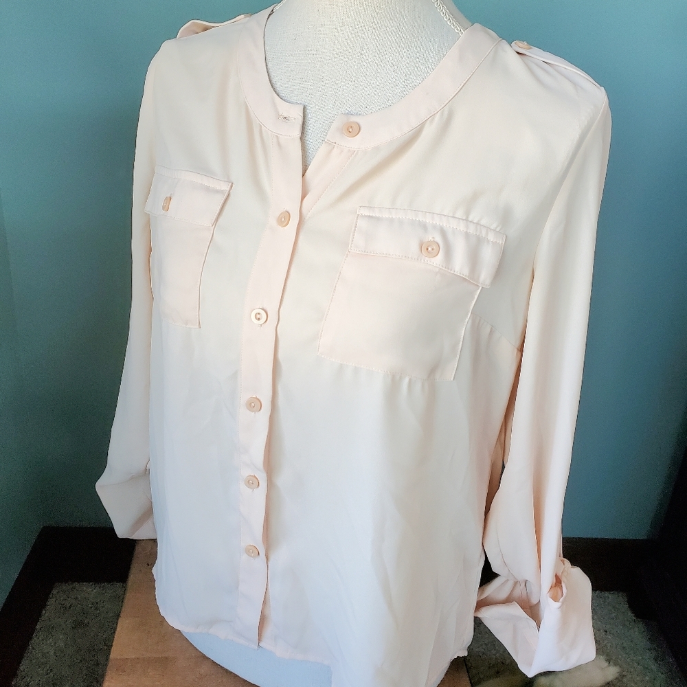 Creamy Sheer Blouse